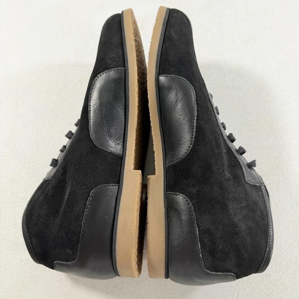 Bacco Bucci Men's 8.5 Black Suede Leather High Top Lace Up Casual Sneaker‎ Shoes